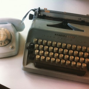 old typewriter phone